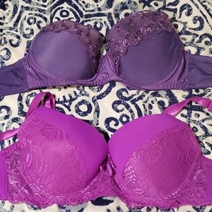 2 brawls 1 strapless  The strapless is a size 36B